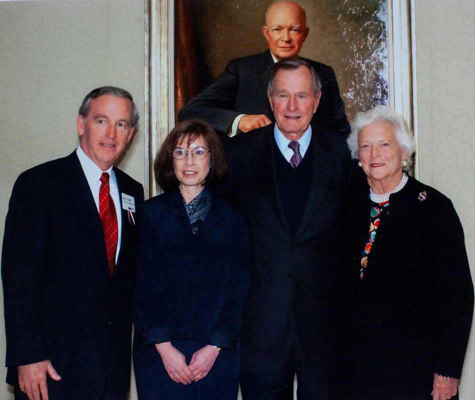 John Carlin, Lynn Carlin, George H.W. Bush, Barbara Bush